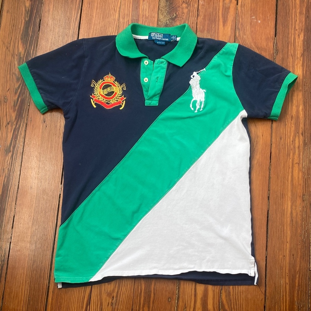 Vtg Ralph Lauren multi color polo.